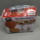 Hamilton Beach Belgian Waffle Maker with PFAS-Free Non-Stick Ceramic-Coated Plates, Browning Control, Indicator Lights, Stainless Steel (26081)