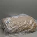 ULTCOVER Rectangular Patio Heavy Duty Table Cover - 600D Tough Canvas Waterproof Outdoor Dining Table and Chairs General Purpose Furniture Cover Size 111L x 74W x 28H inch (Brown)