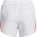 Under Armour Women's Fly by 2.0 Running Shorts (3X-Large, (104) White / Orange Blast / Reflective)