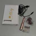 Electric Nail Drill Kit - Portable File for Acrylic Gel Nails, Professional Machine Efile Manicure Pedicure Tools With Gold Drill Bits for Home Salon Use