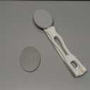 Lotion Applicator for Back - 3in1 Foldable, Cream, Sunscreen, Ointment Applicator, 19" Long Handle, Body Massage Tool - 1 Body Brush Pad, 1 Lotion Pad Included (White)