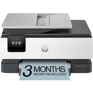 HP OfficeJet Pro 8125e Wireless All-in-One Color Inkjet Printer, Print, scan, Copy, ADF, Duplex Printing Best-for-Home Office, 3 Month Instant Ink Trial Included, AI-Enabled (405T6A)