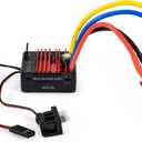 2026 New 60A Brushed 2-3S Waterproof ESC, Electronic Speed Controller with Power Witch, WP 1060 RC ESC for 1/10 Scale RC Crawler Car, Boats, Truck (T-Plug)