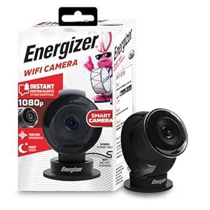 Energizer Smart Wi-Fi Indoor Camera, 1080P Full HD, Recording with Cloud/ Micro-SD Card Support, Two-Way Audio, Night Vision, Remote Access, Instant Motion Alerts with Activity Zones, 2.4G Hz Wi-Fi