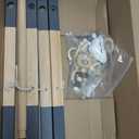 Wooden Baby Play Gym Foldable Gym Frame Activity Gym Hanging Bar with 5 Toys Natural for Newborn Baby (Foldable Grey)