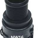 NW16 Coolant Hose Connector Engine Heater Hose Assembly for BMW Audi VW Chevrolet Honda Land Rover Volvo Buick Hose-Radiator Pipe Junction Repair Kit 0.87 Inch Steel Male Connector Straight