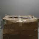 Flash Furniture Whitney Mid-Back Swivel LeatherSoft Desk Chair with Padded Seat and Armrests, Adjustable Height Padded Office Chair, White/Gold