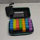 Monthly Pill Organizer 4 Times a Day, Pill Box Organizer with 32 Daily Compartments, 30 Day Pill Organizer 4X a Day Pill Holder with Hard Shell Travel Case with Weekly Pill Bag 4 Times a Day