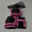 Adult/Child Knee Pads Elbow Pads Wrist Guards 3 in 1 Protective Gear Set for Skateboarding Inline Roller Biking Roller Skating Cycling Outdoor Sports Pink, Large