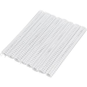 100 Pack Double Loop Wire Binding Spines, YolieraArt 1/4 Inch Spiral Binding Coils for Letter Size,Metal Bindings for Notebook Binder Machine (20 Sheet Capacity, 100P, 3:1 Pitch Twin Combs, White) (100P, 3:1 Pitch, White)