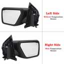 RH W/BLIS Door Mirror 13Pins Compatible With 2021-2023 Ford F-150 Right Passenger Side Textured Cover Manual Folding W/Turn Signal Light & BLIS (Blind Spot Light) ML34 17683, ML34 17682, Standard