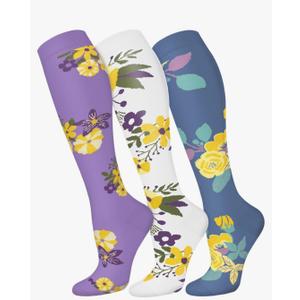 FuelMeFoot 3 Pack Copper Compression Socks - Compression Socks Women & Men Circulation - Best for Medical,Running,Athletic,S/M