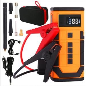 Car Jump Starter with Air Compressor, 3000A Car Battery Jumper Starter Portable (9.0 Gas/6.5L Diesel) with 150PSl Digital Tire Inflator Portable Car Jump Box with Jumper Cables, Charger, LED Light