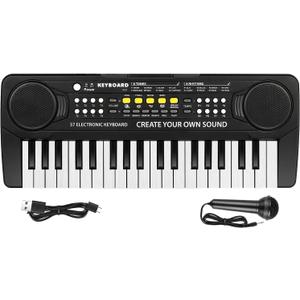 Kids Piano Keyboard - 37 Keys Piano Toys for Kids, Beginner Keyboard Piano for Kids, Educational Musical Toy for Kid, Electronic Keyboard Piano with Microphone for 3 4 5 6 7 8 Year Old Boys Girls Gift