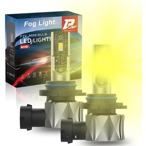 H10 9145 Led Fog Light Bulbs, H10/9145/9140 Fog Lights, 3000K Amber Yellow, 1:1 Plug and Play Direct Fit, 300% Brighter, IP68 Waterproof, Pack of 2