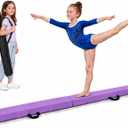 6FT/8FT Folding Gymnastics Balance Beam, Waterproof PVC Floor Beam
