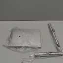 Toilet Paper Holder Stand, Free Standing Toilet Paper Roll Holder with Reserve for Bathroom, Stainless Steel DECLUTTR (Nickel)