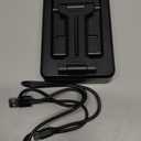 Cell Phone Stand with Wireless Bluetooth Speaker and Anti-Slip Base HD Surround Sound Perfect for Home and Outdoors with Bluetooth Speaker for Desk Compatible with iPhone/ipad/Samsung Galaxy (Black)