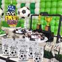 7 x Soccer Goodie Bags Party Favors, Soccer Gift Bags, 50 Pcs Soccer Snack Bags for Team Goody Snacks Candy Treat Bag Football Party Decorations Birthday Theme Supplies Gifts for Kids Games Sports Events