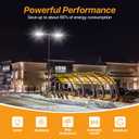300W LED Parking Lot Light: 36000LM, 5000K Slip Fit Mount 2Packs