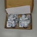 4 Pack Storage Rack Caster Wheels, 2" Heavy Duty 720 lb Storage Shelf Accessories Swivel Corner Casters with Top Brake Adapts to Boltless Self Locking Shelving Racks (Black)