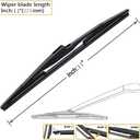 11'' Rear Windshield Wiper Blades Original Equipment Replacement For Kia Carens Rondo 2013-2021, Sportage QL 2016-2022, Sorento MK3 2016-2020,Santa Fe 2019-2023 Windscreen Wiper