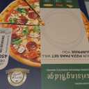 Pizza Pan - 14 Inch Nonstick Pizza Pan for Oven with Widen Handles for Cooking, Baking, and Grilling - Durable, Even Heating, Long-Lasting Kitchen Cookware (1, Black)