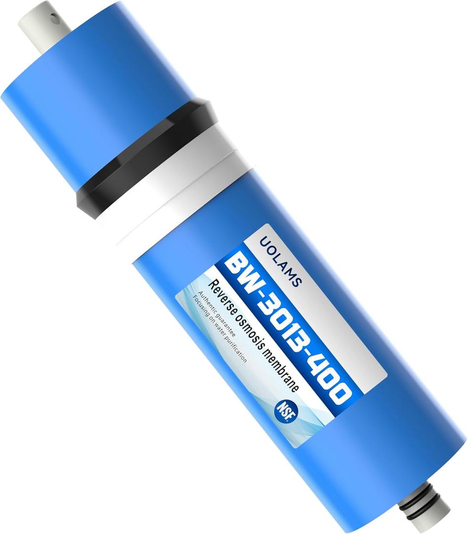 Reverse Osmosis Membrane 400 GPD 3013-400 RO Drinking Water Filter Replacement Fits Standard for Under Sink RO Drinking Water Filter Filtration Purifier System