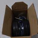 Griddle Wheels for Blackstone 22" 28" and 36" Griddles, 2PCS Griddle Wheel Replacement Parts for Blackstone Griddle Accessories, Black Rubber Fixed Wheel, 4 Inch