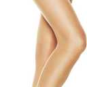 Hanes Silk Reflections Women's Control Top Toeless Ultra Sheer Pantyhose with Run-Resist, Size AB