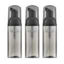 2oz Foam Bottle (3PCS) Empty Foaming Pump Dispenser for Hand Soap, Lash Cleanser, Shampoo to Travel (60ml, Black)