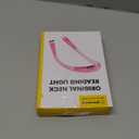 Glocusent Book Light, 3-Color & 6-Brightness Reading Light, Bendable Neck Light, 80-hr Lasting Rechargeable Book Light, Perfect Reading Lights for Books in Bed, Knitting, Book Lovers Gifts - 1Pack (Standard-Medium, Pink)