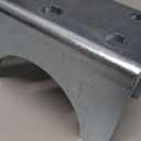 AX3R Round Post Adapter Brackets Compatible with Ghost Controls 3 inch Round Steel Posts for Automatic Gate Opener Systems Galvanized Steel Post Mounting Bracket with Installation Screws