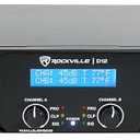 Rockville D12 5000W Peak/1400W RMS 2-Channel Class D Amplifier, LCD Display, Crossover Switch, Rack-Mountable, 4/8 Ohm Power Output, for DJs and Live Sound
