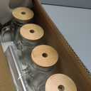 Yirilan 4 Pack 24Oz Mason jar cups with lids and straws, Mason Jars with Handle, Mason Jar Drinking Glasses with Lid and Straw, Mason Jar Mugs (96 Ounces)