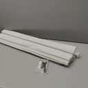 No Drill Top Down Bottom Up Roman Shades for Windows, 31" W x 64" H, Natural