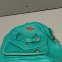 I IHAYNER Girls Bowknot Cute Leather Backpack Mini Backpack Purse for Women Turquoise (8.7in*5.9in*10.2in)
