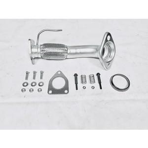 ZELAINE Exhaust Front Flex Pipe Direct Fit Compatible with Honda Accord 2008 2009 2010 2011 2012 2.4L, Compatible with Acura TSX 2.4L 2009 2010 2011 2012 2013 2014