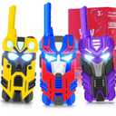 Transform Toys Walkie Talkies for Kids, 3 Pack with Cool Light-Up Eyes & 2500 FT Range, Outdoor Camping Toys, Birthday Gifts for Boys Girls Ages 3-12