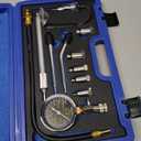 Orion Motor Tech Engine Compression Tester Kit, 11 pc Cylinder Compression Tester Kit with Spark Plug Tester, Engine Cylinder Pressure Gauge for Gas Petrol Engines