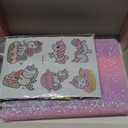 Luolizon Diary with Lock,Journal for Girls and Women,A5 Notebook Kids Journal with Lock for 8 9 10 11 12 Years Old Girls,Password Locked Journals,Diary Gifts Set for Ages 8-12 Teenage (colourful)