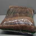 Rocking Chair Cushion Set - Plush Crystal Velvet, Non-Slip Tufted Seat & Back Pads with Ties, Fade-Resistant for Indoor Use (Light Coffee)