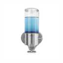 simplehuman Wall Mount Pumps, Single 15 fl. oz. Shampoo & Soap Dispenser, Stainless Steel
