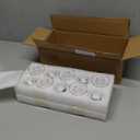 Glasseam Glass Tapered Candlestick Holders: 20Pcs Small Taper Candle Holders Bulk Short Candle Stick Candle Holder Clear Modern Candle Holder for Table Centerpiece Wedding Christmas Dining Party Decor