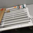 Babelio Metal Baby Gate, 29-43" Auto Close Easy Install Pet Gate PressGuard P7, Extra Wide Walk Thru Child Safety Gate, 30" Tall Pressure Mounted Dog Gate for Doorways & Stairs, White