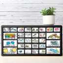 Frienda 84 Pcs 4 Sheet Toolbox for Teacher Labels Tool Box Storage Stickers Teacher Drawer Tag Colorful Classroom Decor for Back to School Classroom Organization(Pastel), 2 x 4.3 inches and 1.2 x 2 inches