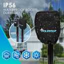 POLESTAR Electric Trailer Jack 5000 lbs, Power A-Frame Tongue Jack with Waterproof Protective Cover & LED Light for RV, Camper, Travel Trailer, Yacht, 12V DC Hard Wiring, 9"-27" Lift