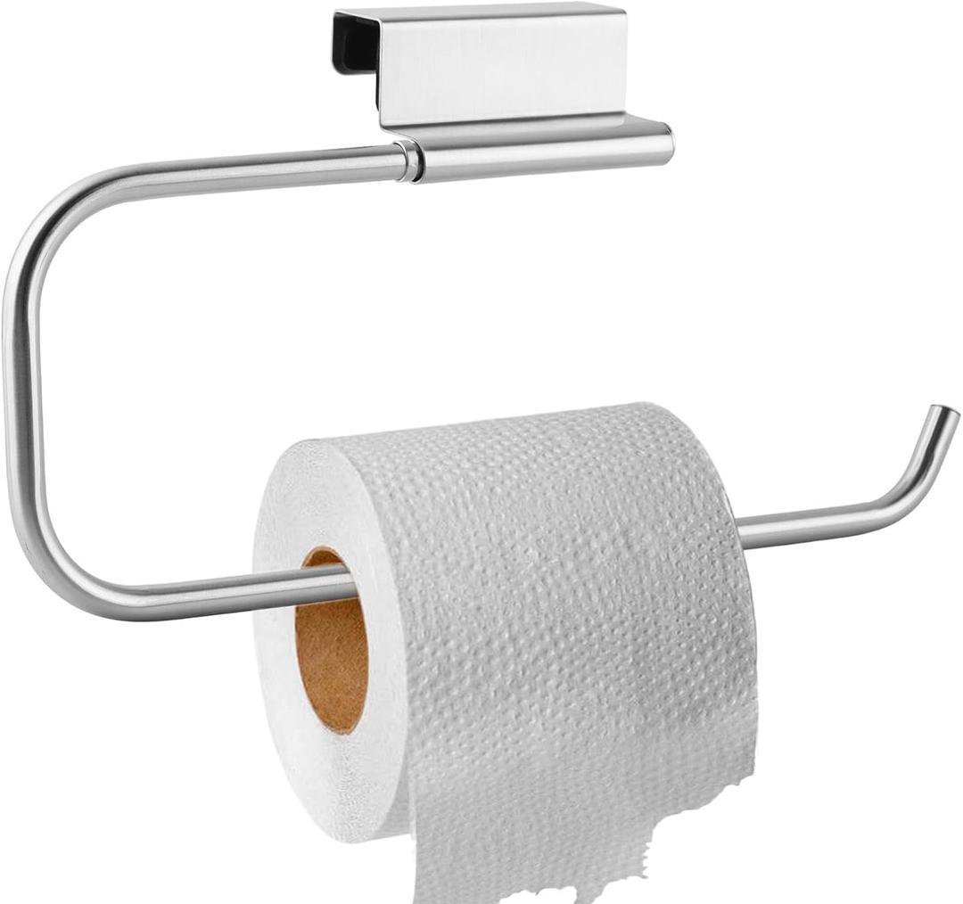 Cabinet Door Paper Towel Holder, 12.4 Inches Camper Under Sink Paper Towel Storage and Dispenser, Papers Towels Rack -Bathroom, Kitchen, Laundry Room, Tissue Storage(Color:1pc)