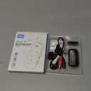 Bluetooth 5.4 Transmitter Receiver for 2 AirPods/Headphones, 2-in-1 Airplane Bluetooth Adapter with Mic for Hands-Free Calls, Low Latency, Wireless Audio Adapter for Travel Flight TV Speakers (Black)