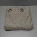 YoungsTex Burlap Tan Linen Blackout Curtains 102 Inches Length for Bedroom, Taupe Thermal Insulated Drapes with Grommet Room Darkening for Farmhouse Living Room, 2 Panels, 52 X 102 Inch